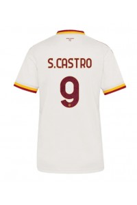 AS Roma Santiago Castro #9 Fotballdrakt Borte Klær Dame 2026-27 Korte ermer